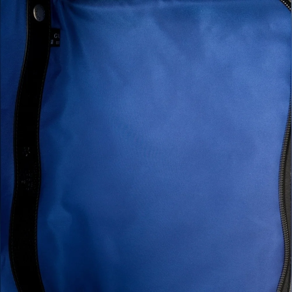 Authentic Gucci Royal Blue Travel Bag with GG Monogram Design